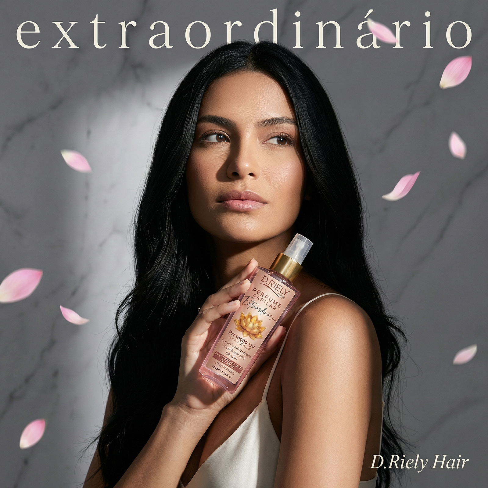 Editorial D.Riely - Modelo com Perfume Capilar